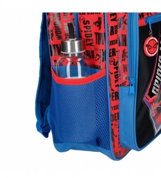 Joumma Bags Sac  dos prscolaire Spiderman Great Power rouge, bleu -23x28x10cm
