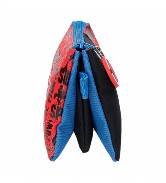 Joumma Bags Spiderman Great Power blue, red pencil case -22x2x5cm