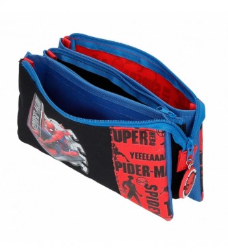 Joumma Bags Spiderman Great Power blauw, rood potloodetui -22x2x5cm