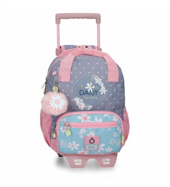 Enso Enso Daisy Small Backpack with trolley lilac, multicolor -23x28x10cm