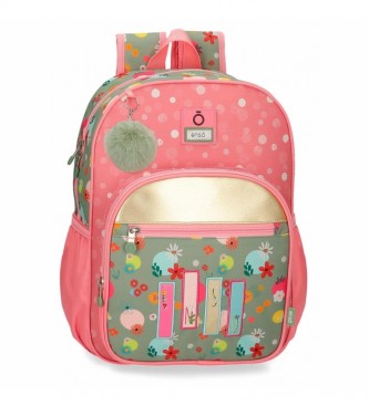 Enso Enso Nature pink school backpack -30x38x12cm