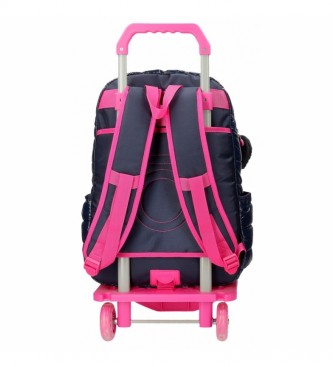Enso Enso Make a Wish backpack with trolley blue -32x44x17cm