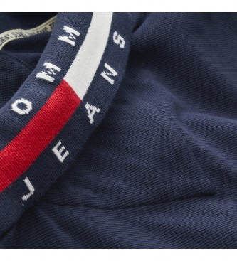 Tommy Hilfiger TJM Flag Neck navy polo shirt