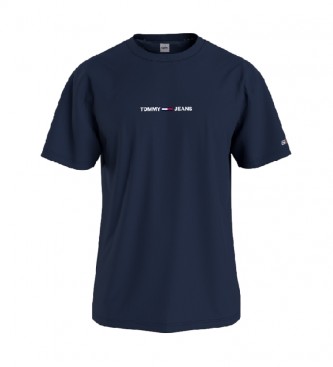 Tommy Hilfiger TJM T-shirt Texto pequeno da marinha