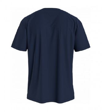 Tommy Hilfiger T-shirt blu navy con testo piccolo TJM