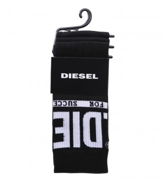 Diesel Pacote de 3 pares de meias Skm-Ray - logo preto 