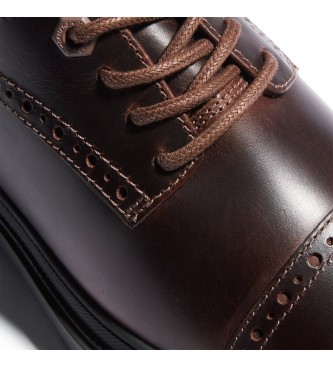Timberland Zapato de piel Brogue Lisbon marrón oscuro
