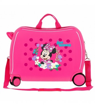 Disney Minnie Golden Days Children's Suitcase with 2 multidirectional wheels Fuchsia