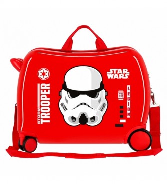 Disney Otroški kovček 2 večsmerni kolesi Star Wars Storm red -38x50x20cm