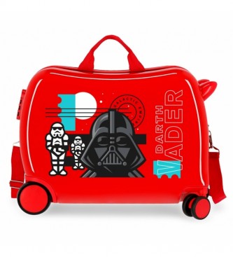 Disney Maleta infantil 2 ruedas multidireccionales Star Wars Galactic Empire rojo  -38x50x20cm-