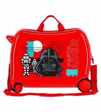 Disney Valigia per bambini 2 ruote multidirezionali Star Wars Galactic Empire rosso -38x50x20cm-