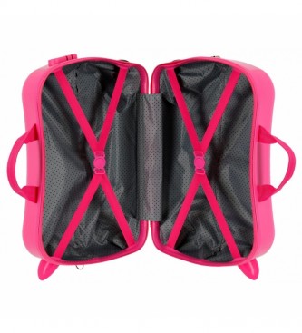 Disney Paw Patrol Kids Suitcase Follow your rainbow 2 wheels multidirectional pink -38x50x20cm