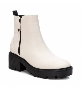 Xti Ankle boots 043015 white -Heel height: 5 cm