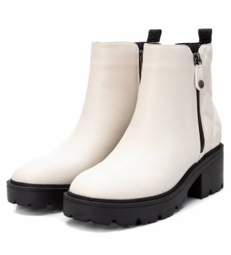 Xti Ankle boots 043015 white -Heel height: 5 cm