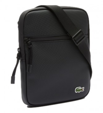 Lacoste Crossover Flat shoulder bag black -20x25,5x4 cm