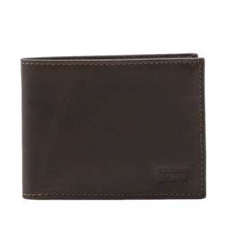 Levi's Leather wallet Batwing dark brown -11x2x8,5cm