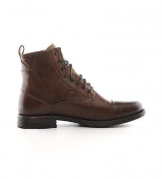 Levi's Brown Emerson leather ankle boots