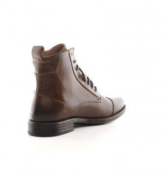 Levi's Brown Emerson leather ankle boots