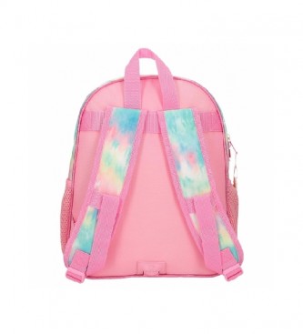 Joumma Bags Wild Flower backpack pink, blue -27x33x11cm