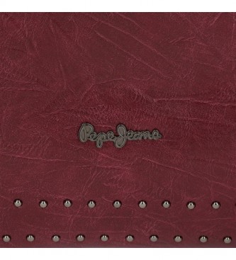 Pepe Jeans Chic purse for PC maroon -44x29x14cm