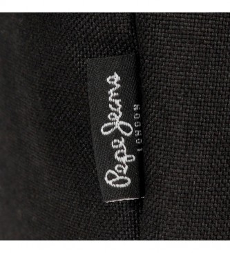 Pepe Jeans Borsa a tracolla nera Scratch -17x22x6cm-