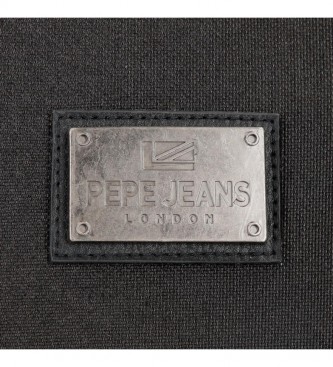 Pepe Jeans Borsa a tracolla nera Scratch -17x22x6cm-