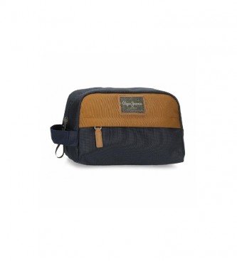 Pepe Jeans Toilet Bag Pick Up Adaptable navy, brown -25x15x12cm