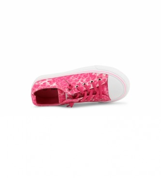 Shone Sneakers 292-003 rosa, stampa animalier