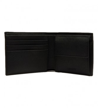 Lacoste Billfold wallet black -11.5x9.5x9.5x2.5cm