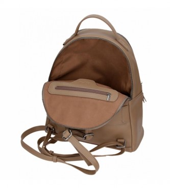 Pepe Jeans Backpack Two Compartments Lia beige -26x33x16cm