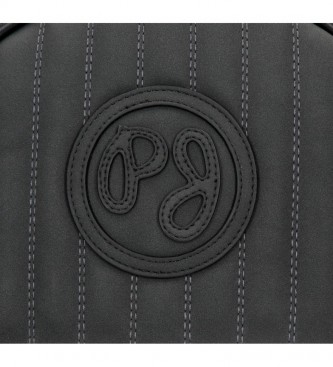 Pepe Jeans Sac à bandoulière à rabat Lia noir -23x15x5,5cm