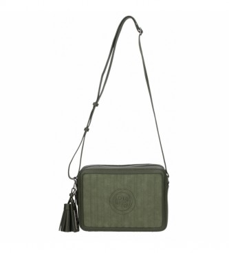 Pepe Jeans Lina sac messager  double compartiment vert -25x18x7cm