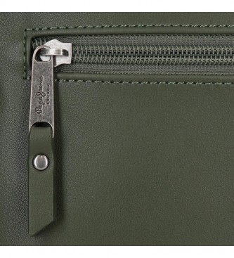 Pepe Jeans Lia rits portemonnee groen -18x10x2cm