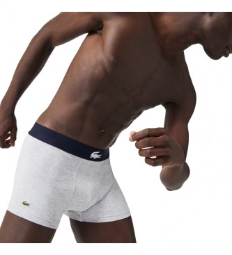 Lacoste Pack of 3 Boxer Court Black, Grey, Navy