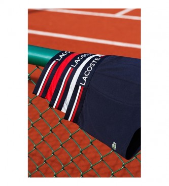 Lacoste Pack of 3 Boxer Court red, navy, grey