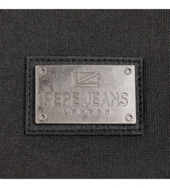 Pepe Jeans Riñonera Scratch negro -30x13x5cm-