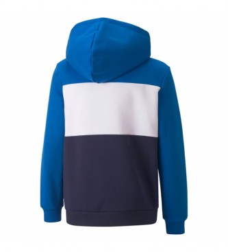 Puma Sweat-shirt ESS+ Colorblock bleu, blanc