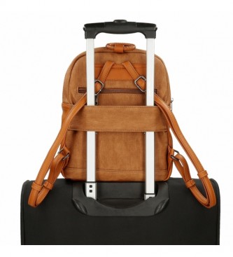 Pepe Jeans Aure brown backpack - 24x28x10 cm