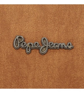 Pepe Jeans Aure brown shoulder bag -21X19X 9 cm