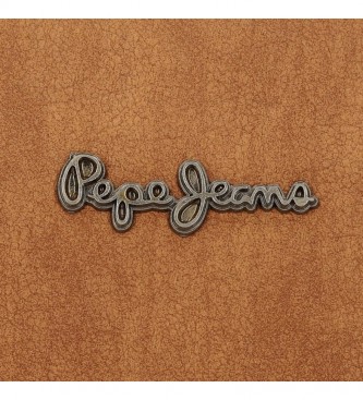 Pepe Jeans Bandolera Aure marrón - 25x18x6,5 cm-