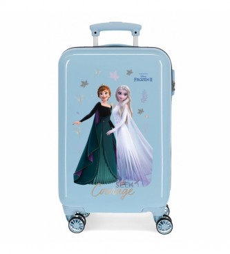 Disney Kuffert i kabinestrrelse Frozen Seek Courage bl -38x55x20cm