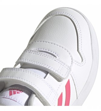 adidas Baskets Tensaur blanc, rose