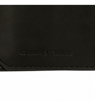 Pepe Jeans Dandy Leder Portemonnaie schwarz -11 x 7 x 1,5 cm 