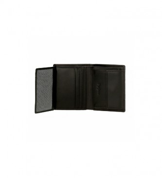 Pepe Jeans Dandy leather wallet black -8,5 x 10,5 x 1 cm