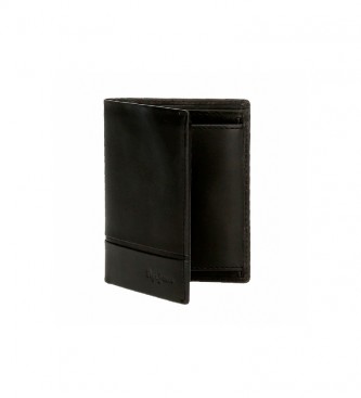 Pepe Jeans Dandy Leder Brieftasche schwarz - 8,5 x 11,5 x 1 