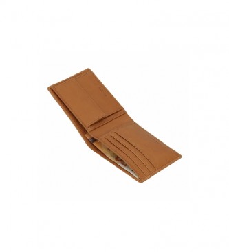 Pepe Jeans Dandy leather wallet camel -12,5x 9,5 x 9,5 x 1 cm