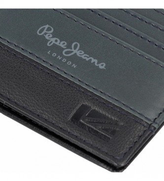 Pepe Jeans United leather card holder blue - 8,5 x 5 cm