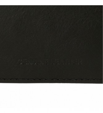 Pepe Jeans Middle leather wallet black -8,5 x 10,5 x 1 cm