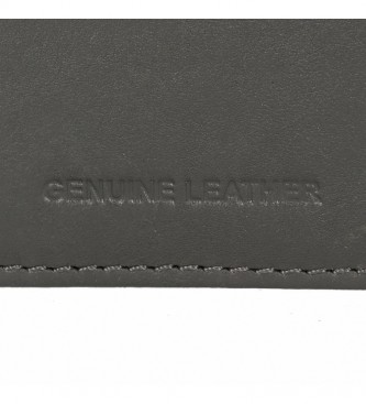 Pepe Jeans Leather wallet Middle grey -8,5 x 10,5   x 1 cm