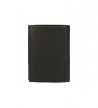 Pepe Jeans Leather wallet Middle black -8,5 x 11,5 x 1 cm